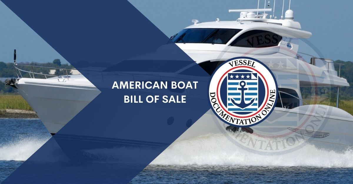 American Boat Bill of Sale