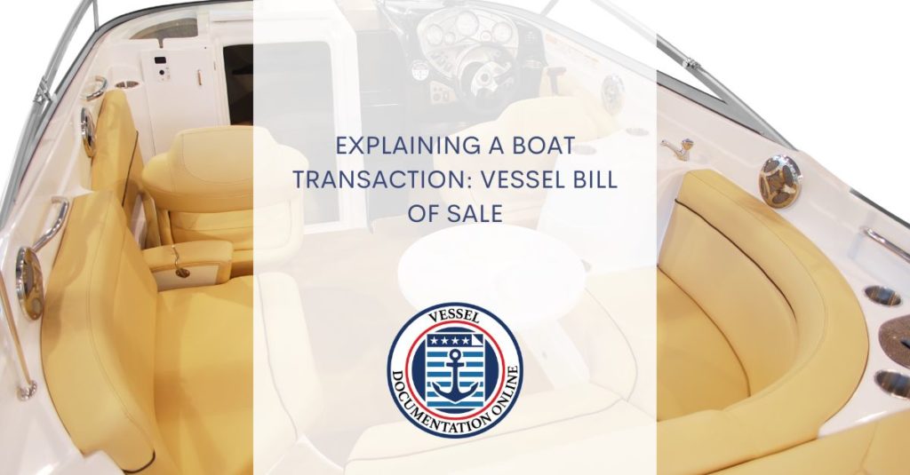 Vessel Bill of Sale