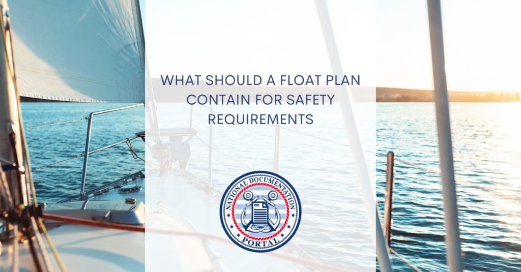 what should a float plan contain