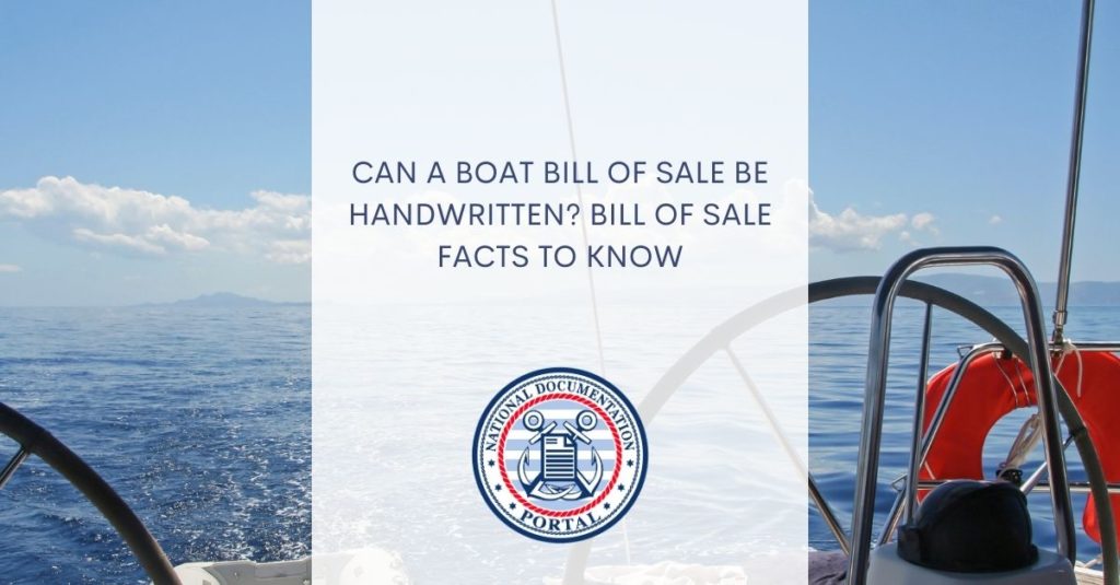Boat Bill of Sale