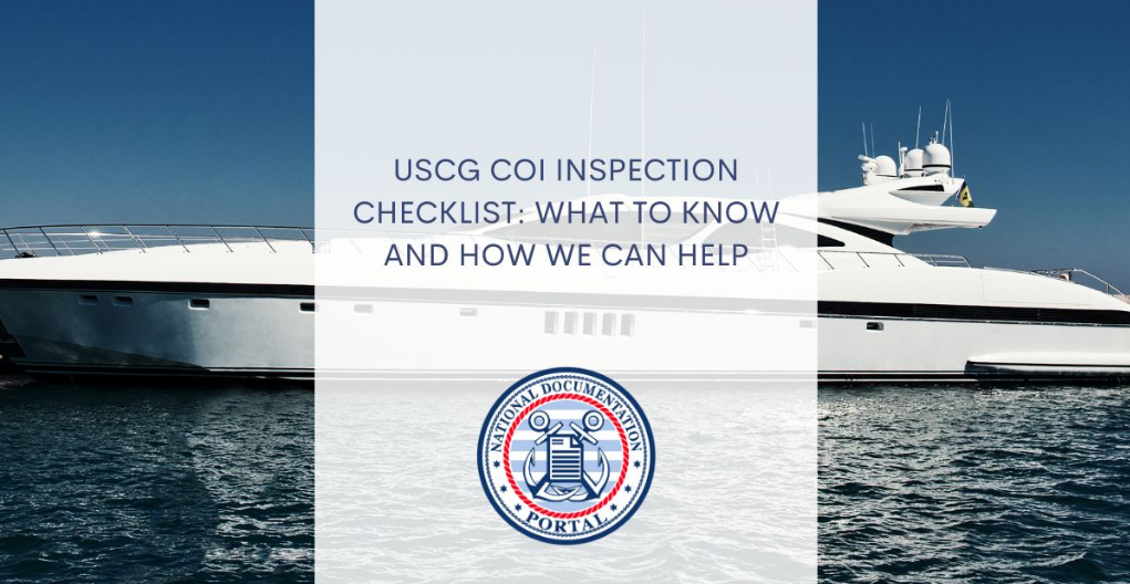 USCG COI Inspection Checklist