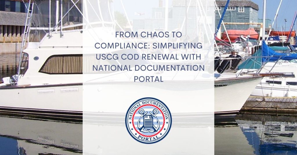 USCG COD Renewal