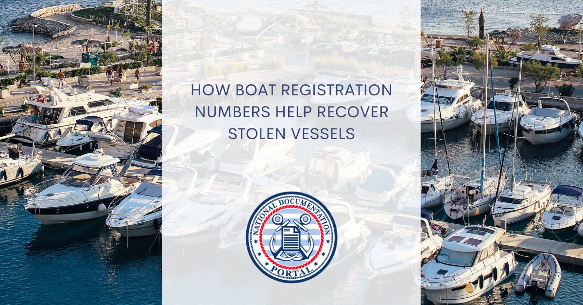 Recovering Stolen Vessels The Role of Boat Registration Number