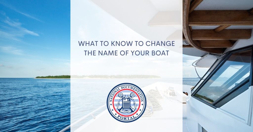 Change the Name of Your Boat