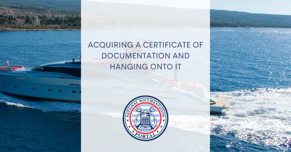 Certificate of Documentation
