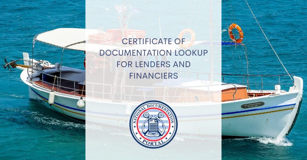 Certificate of Documentation Lookup