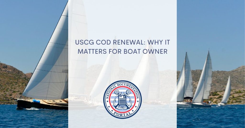 USCG COD Renewal