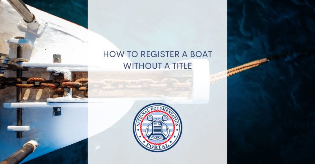 Register A Boat Without A Title