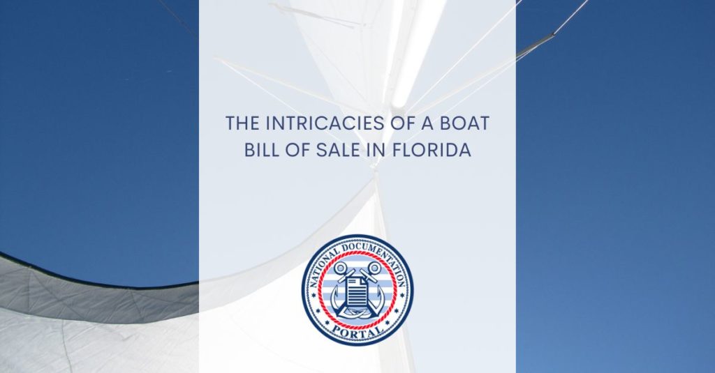 Boat Bill of Sale in Florida