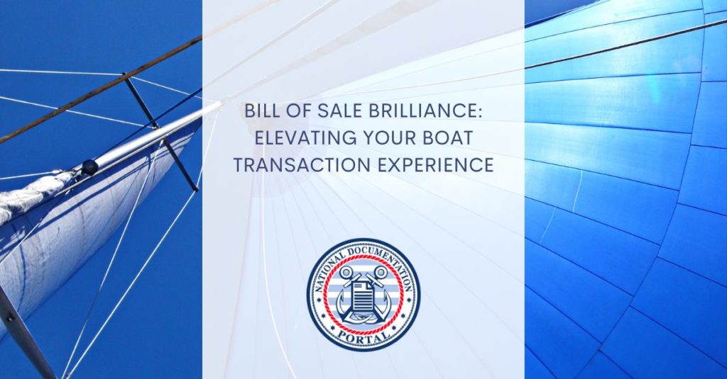 boat bill of sale