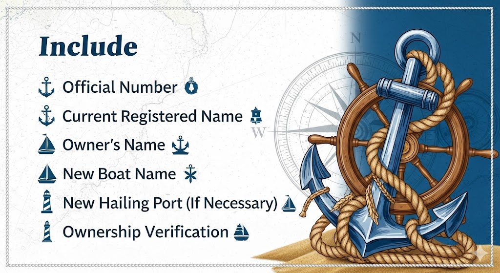 Change the Name of a Boat: What to Include