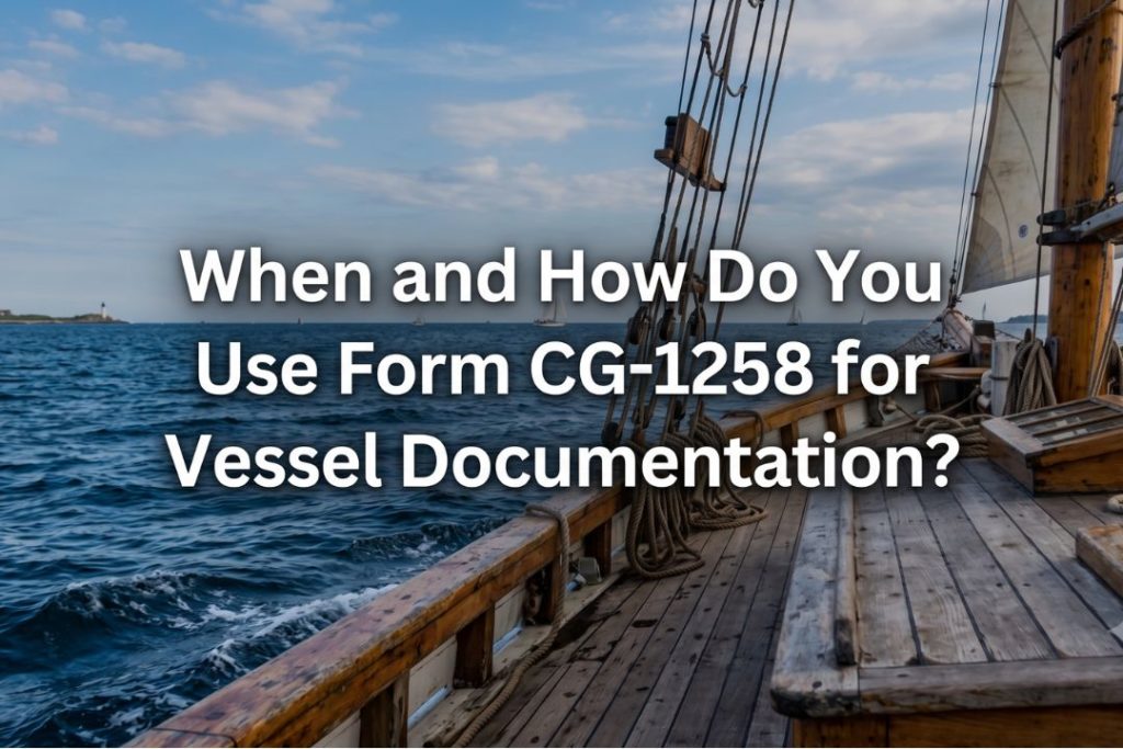 When and How Do You Use Form CG-1258 for Vessel Documentation
