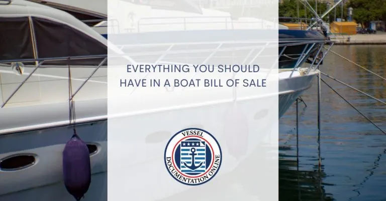 everything you should have in a boat bill of sale x