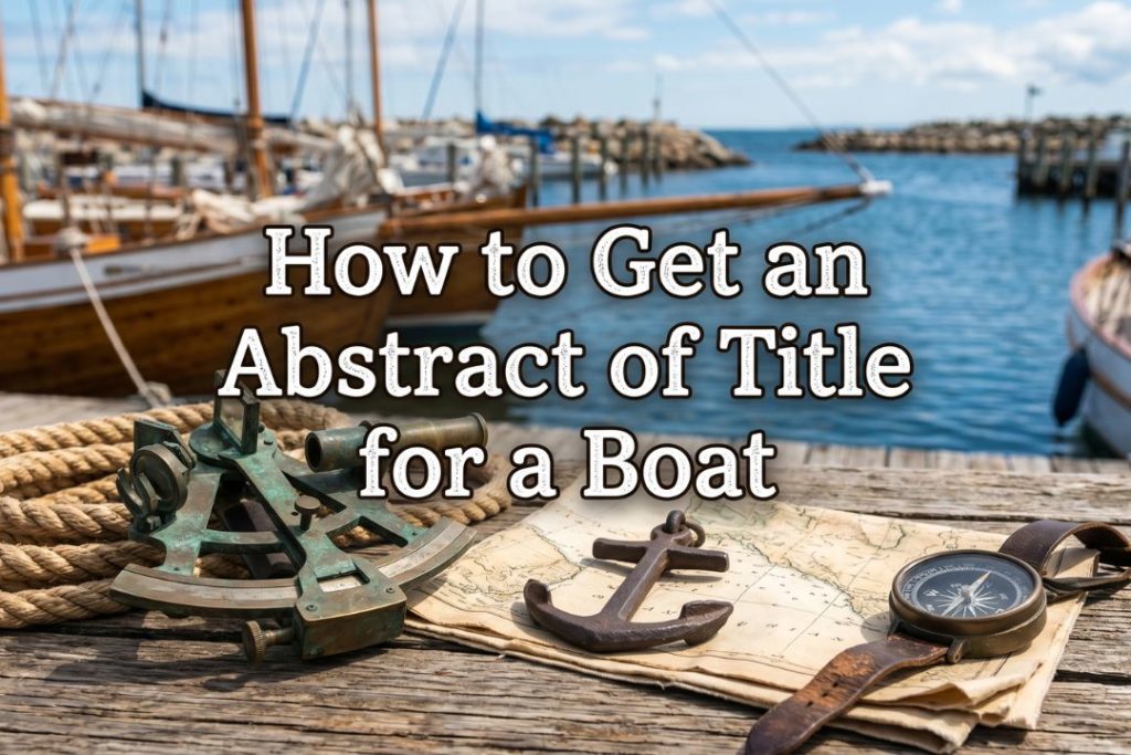 How to Get an Abstract of Title for a Boat