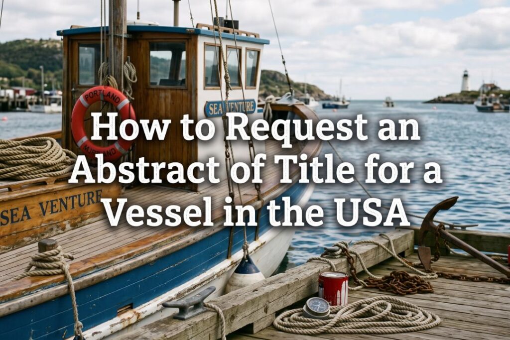 abstract of title for a vessel