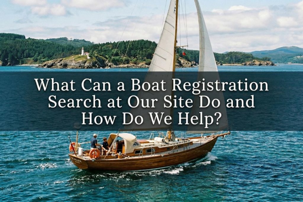 What Can a Boat Registration Search at Our Site Do and How Do We Help?