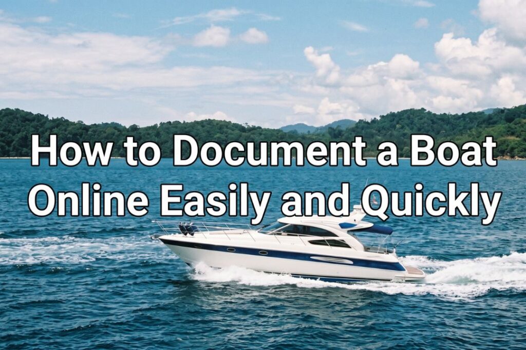 document a boat online