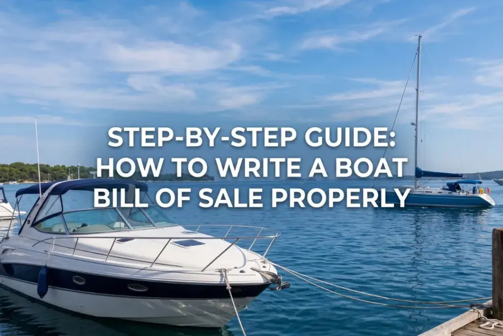 how to write a boat bill of sale