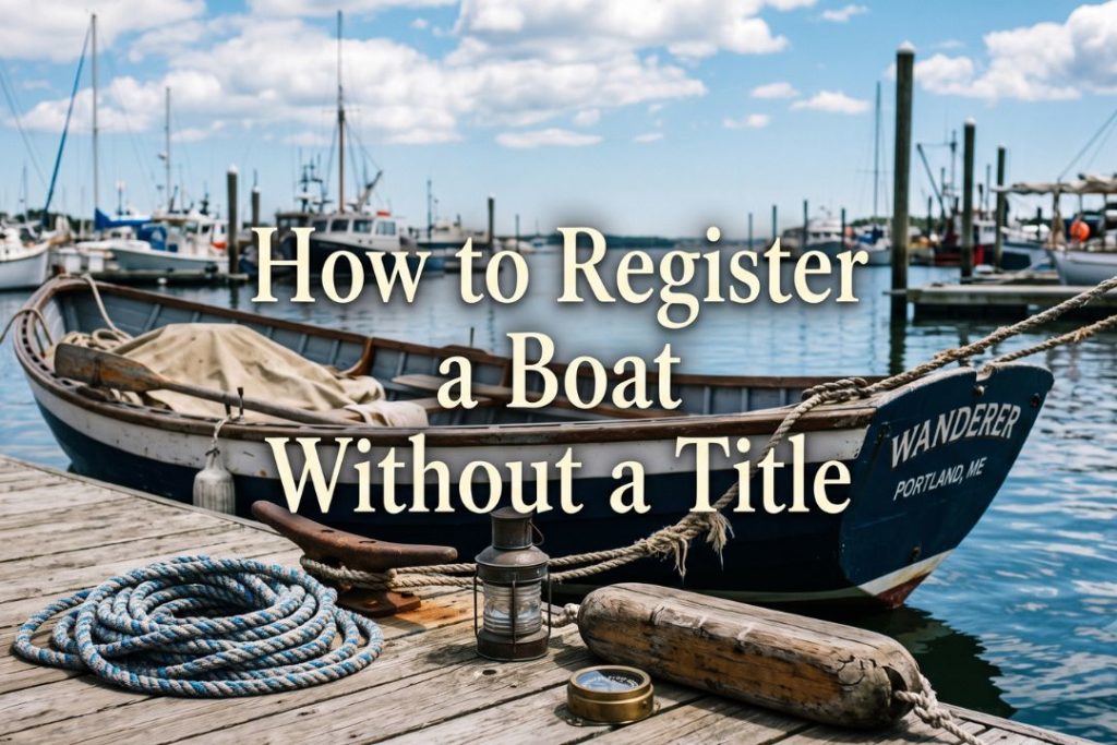 register a boat without a title