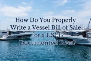 vessel bill of sale