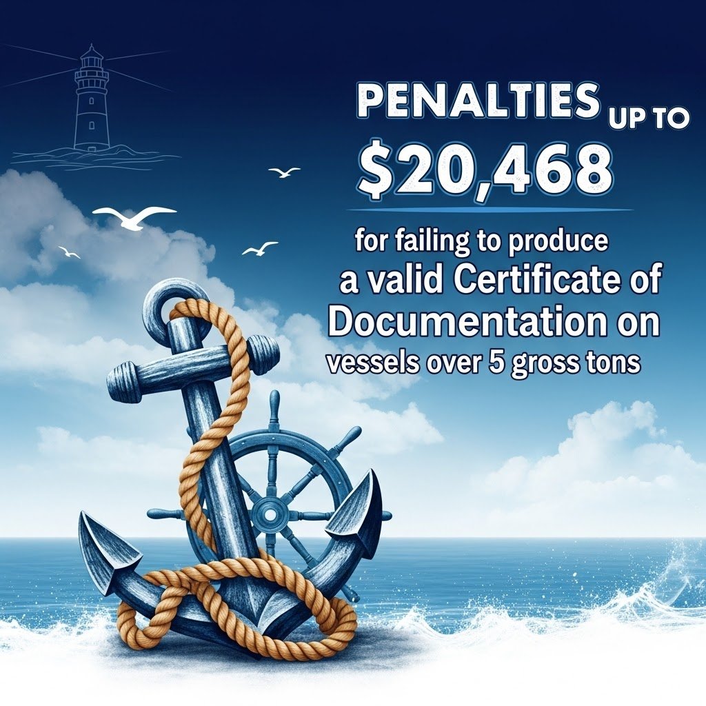 Coast Guard Documentation: Penalties for Failing to Produce a COD