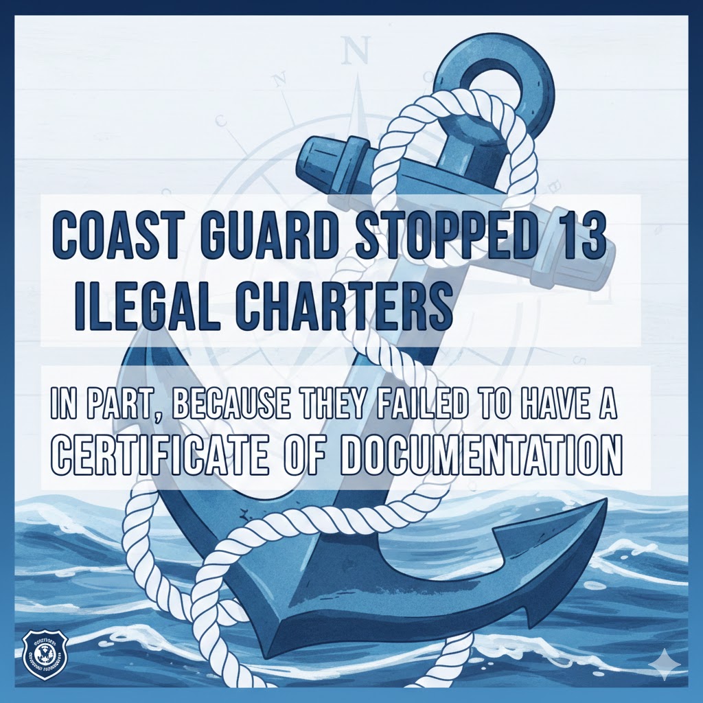 Coast Guard Documentation Figured Into How They Stopped These Illegal Charters 