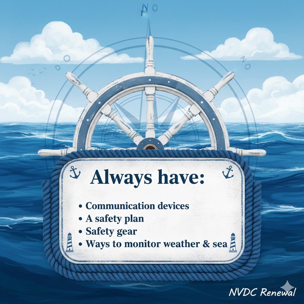 Coast Guard Documentation: Always Have a Safety Plan, a Communication Device You Trust, Safety Gear, and More 