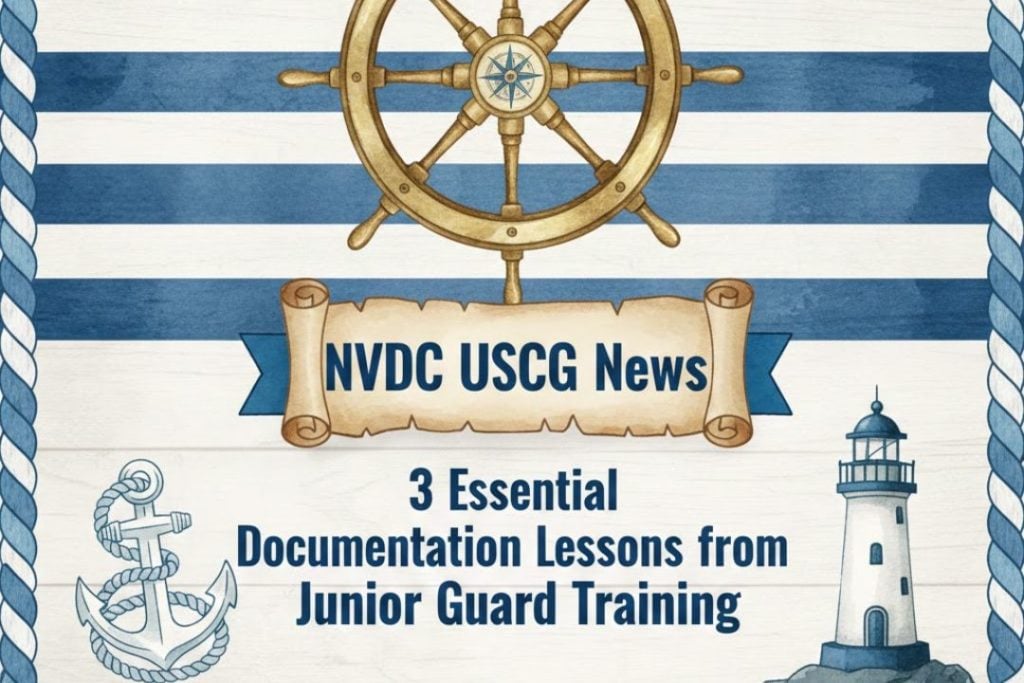 NVDC USCG News: 3 Essential Documentation Lessons from Junior Guard Training