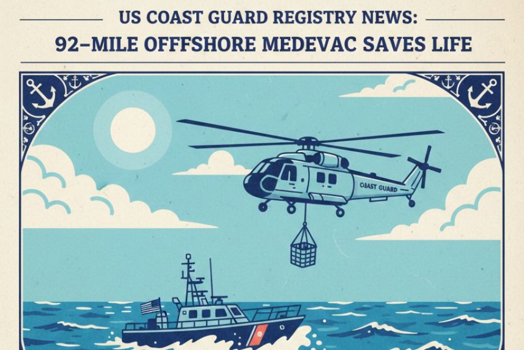 US Coast Guard Boat Registry News: 92-Mile Offshore Medevac Saves Passenger