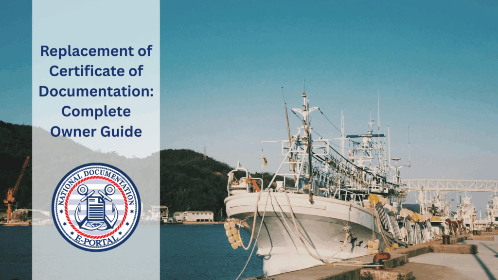 Replacement of Certificate of Documentation