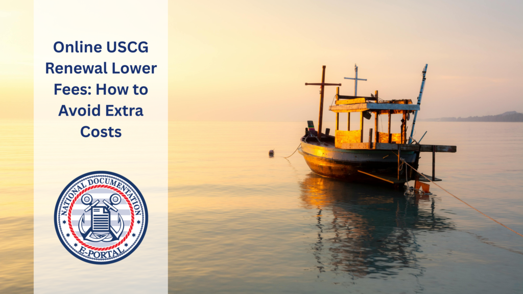 Online USCG Renewal Lower Fees
