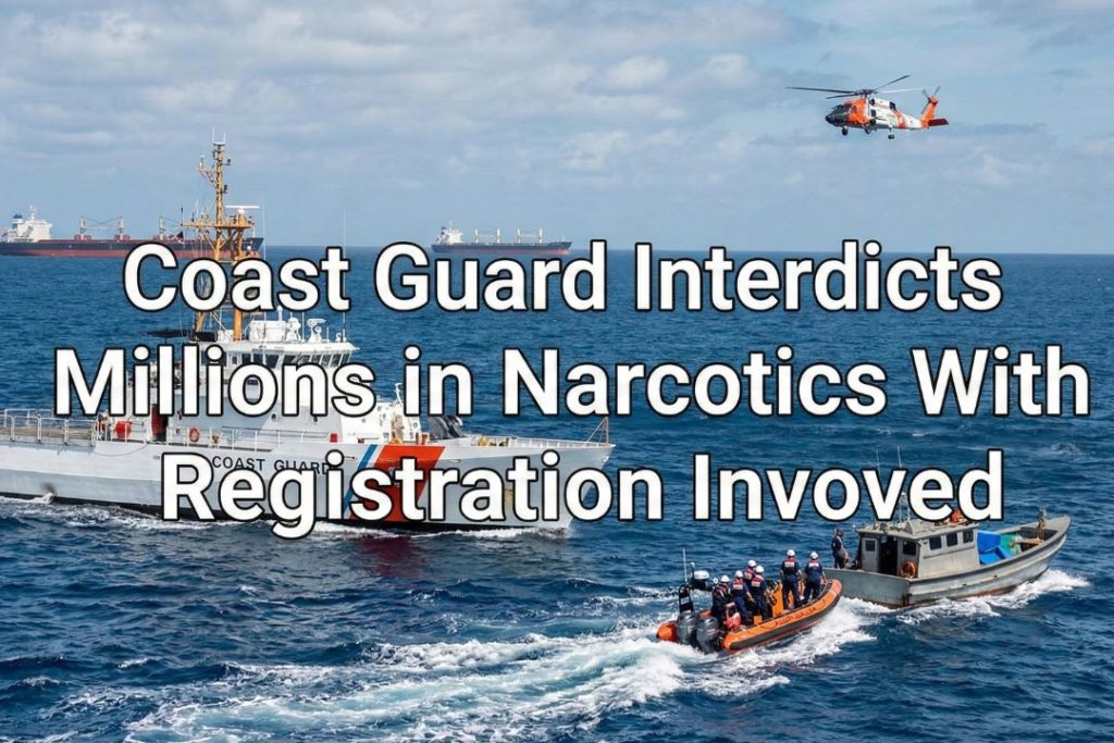 Coast Guard Interdicts Millions in Narcotics With Registration Involved