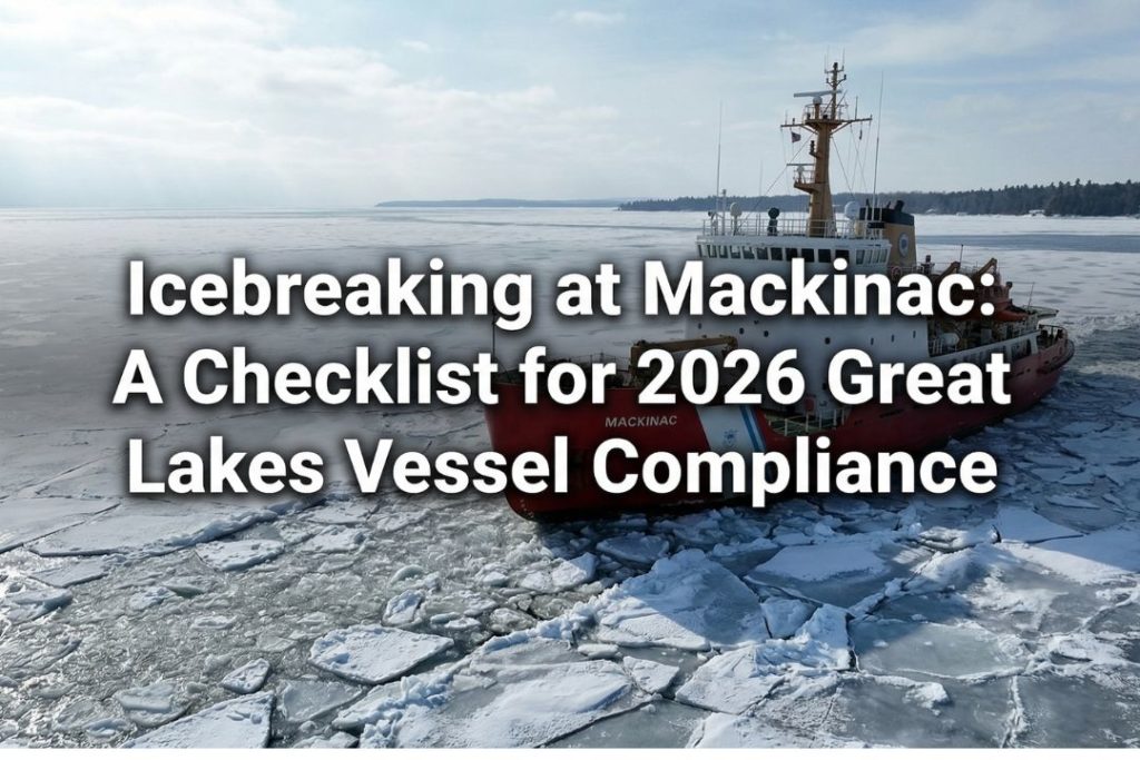 Icebreaking at Mackinac: A Checklist for 2026 Great Lakes Vessel Compliance