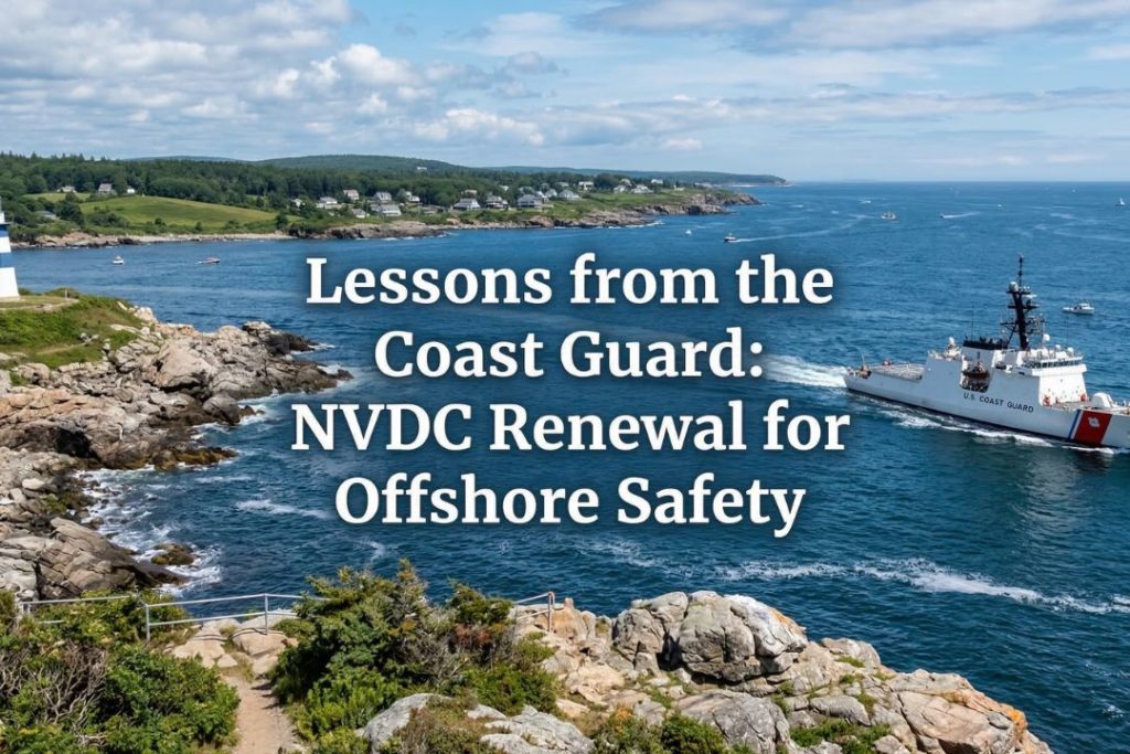 Lessons from the Coast Guard: NVDC Renewal for Offshore Safety
