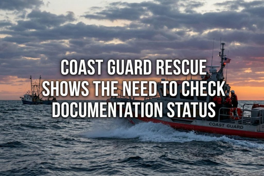 Coast Guard Rescue Shows the Need to Check Vessel Documentation Status