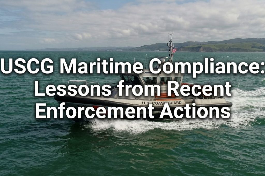 USCG Maritime Compliance: Lessons from Recent Enforcement Actions