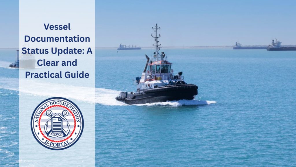 vessel documentation status update