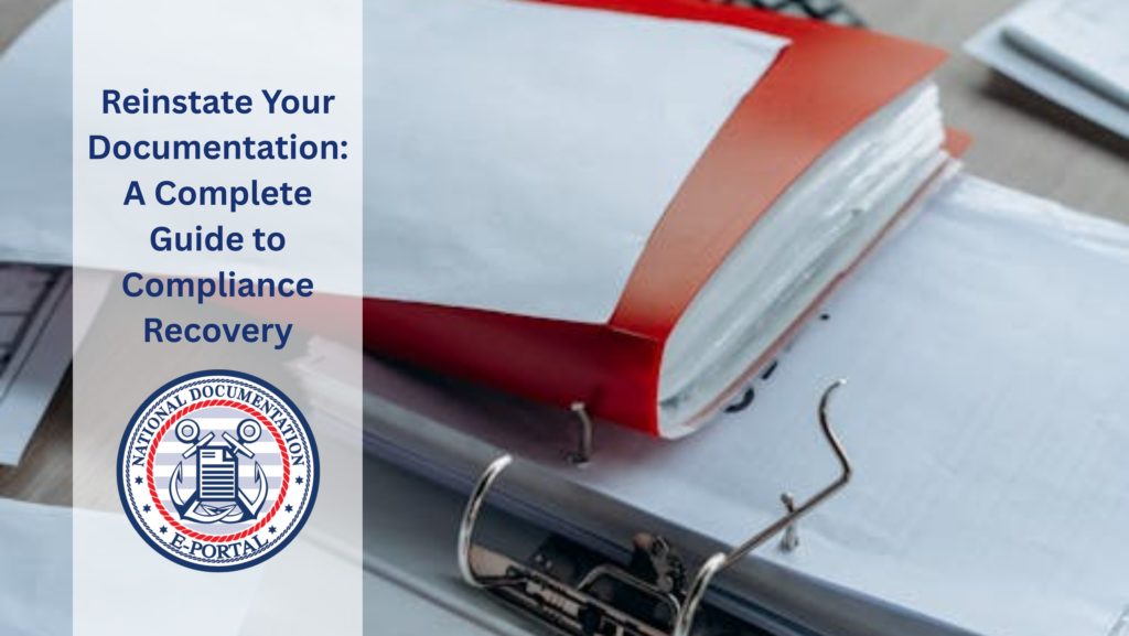 reinstate your documentation