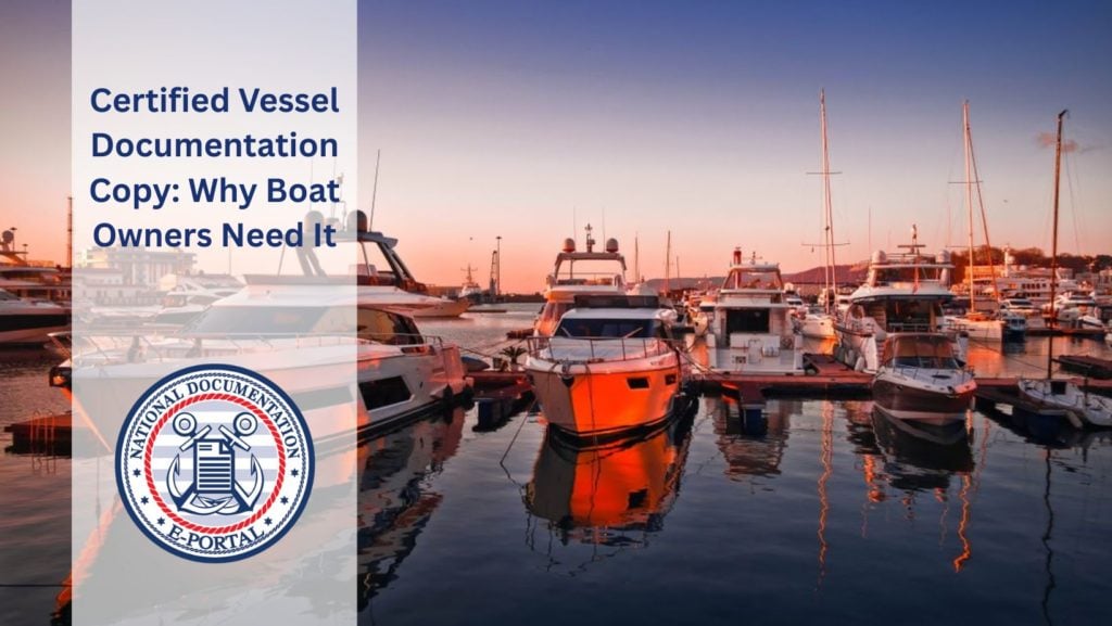 certified vessel documentation copy