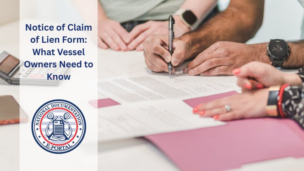 notice of claim of lien form