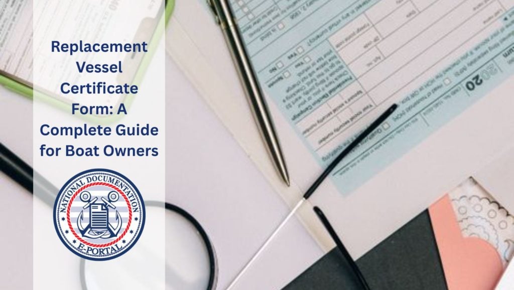 replacement vessel certificate form