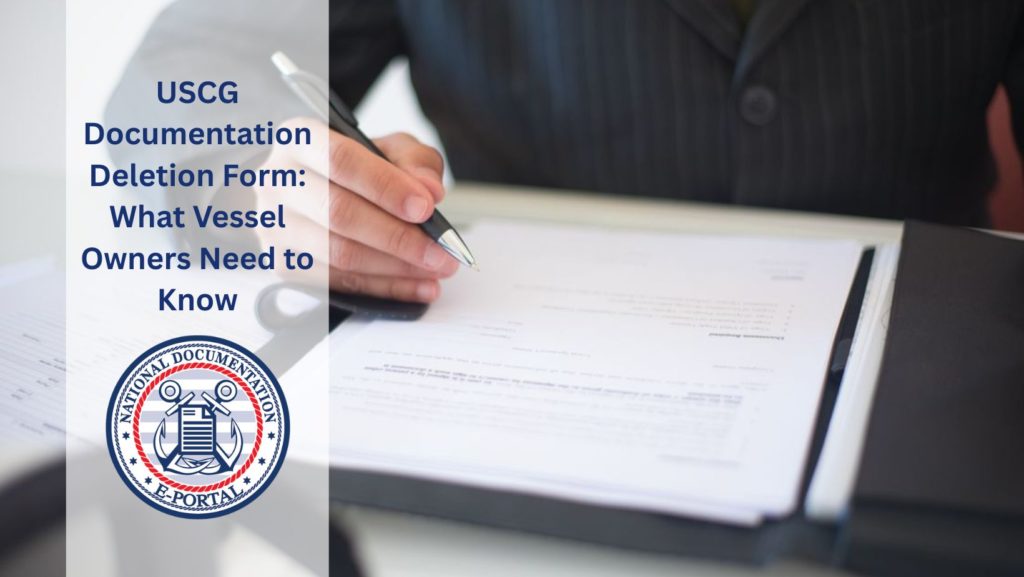 uscg documentation deletion form