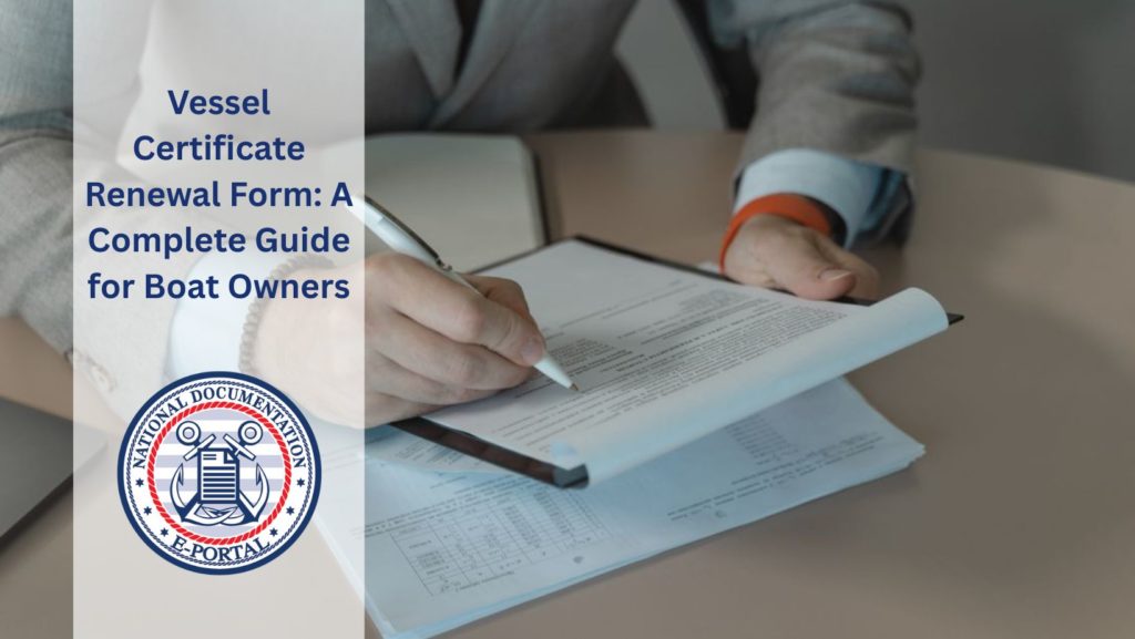 vessel certificate renewal form